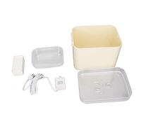 Cat Water Fountain Smart Quiet Automatic Cycle Filtration, 2 in 1 Pet Water Dispenser with Bowl, Large Capacity 1.5L for Cats Dogs, Silent Operation 25dB with Removable Design and (Beige)