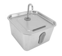 Cat Water Fountain Stainless Steel, 118oz/3.5L Automatic Cat Dog Water Bowl Dispenser with Sensor and Base, Quiet Pet Water Fountain, Cat Fountain for Cats Indoor Drinking