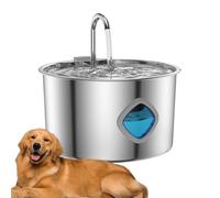 Cat Water Fountain Stainless Steel - 3.2L/108oz Pet Water Fountain, Automatic Ultra-Quiet Dispenser with Multi-Stage Filtration, Keeps Fresh and Aerated, Ideal for Cats Inside