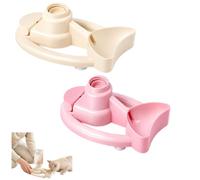 Cat Water Fountain Stand, New Upgrade Automatic Anti-Tipping Pet Supplies, Kitten Water Bottle Basin Stand, Pet WaterDispenser Station Stands for Cats,Puppy,Small Dogs Kitten Breed Balcony，Pink+Yellow