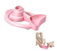 Cat Water Fountain Stand, New Upgrade Automatic Anti-Tipping Pet Supplies, Kitten Water Bottle Basin Stand, Pet WaterDispenser Station Stands for Cats,Puppy,Small Dogs Kitten Breed Balcony，Pink