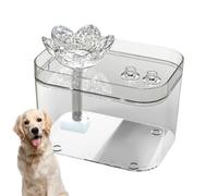 Cat Water Fountain, USB Rechargeable Silent Filter Dispenser with Automatic Circulation System, Fresh Flowing Pet Drinking Fountain for Indoor Cats Kittens and Small Dogs at Home or Apartment Use