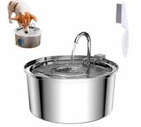 Cat Water Fountain, water fountain for Dogs, Dog Water Fountain, Ultra-Quiet Health and Happiness Fountain Kit, Stainless Steel Automatic Cat Dog Drinking Fountain (A, 1)