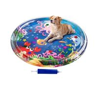 Cat Water Mat | Inflatable Anti Scratch Leakproof Interactive Toy | Dog Water Mat Sensory Play Pad | Pet Summer Cooling Activity Mat | For Puppy Small Medium Large Cats Dogs Indoor Outdoor Trav