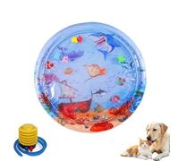 Cat Water Mat Inflatable Cooling Sensory Play Mat for Cats & Dogs，B(100X100X8CM)