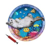 Cat Water Mat - Sea Fish Themed Mat for Cats - Thickened Water Sensor Pad with A Variety Of Marine Elements Enhance Movement for Cats To Alone