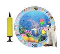 Cat Water Mat | Water-Filled Sensory Bed,Leakproof PVC Thickened Inflatable Cooling Pad with Pump for Dogs Animals Play Home