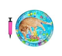 Cat Water Mats, Interactive PVC Sensory Cats Water Mat, 41.34 Inches Inflatable Scratch Resistant Toy Pad for Exercise, Floor Fun, Puppy Play, Baby Entertainment in Room, Kitchen