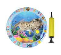 Cat Water Play Mat - Cat Toys Mat with Animal Design | Pet Cooling Mats | Sensory Water Mattes F0R Cats | Non Slip Cooling Bed | Pad J