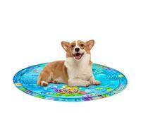 Cat Water Play Mat - Dog Cooling Activity Mat | Cat Sensory Mats Pet Water Bed | Interactive Toys Cooling Pad Thickened With Air Pump, Kitten Accessories For Summer Kids Baby Dogs Indoor Travel