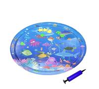 Cat Water Play Mat,Indoor Chill Pad | Foldable Washable Interactive Sensory Mat for Animal Pet Puppy Water Play Indoor Outdoor