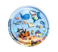Cat Water Play Mat Inflatable Interactive Cooling with Floating Fish | Cat Enrichment Play Mat for Hunting Patting Water Activity Bored Pet Dogs Kids Summer Indoor Home Living Room