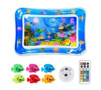 Cat Water Play Mat | Interactive Splash Pad | Sensor Light Toy | Interactive water play mat with light effects encourages active play and helps keep cats entertained indoors or outdoors.