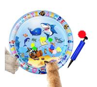 Cat Water Play Mat - Sensory Cooling Pad, Interactive Pet Cushion | durables Scratch Resistant Toy For Kittens Cats Small Animals, Fun Summer Pad Indoor Outdoor Use Entertainment Comfort Activity