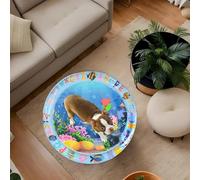 Cat Water Sensory Mat - Cat Play Mat Water-Filled - with Pump Inflatable Pad Thickened PVC Leakproof Cooling for Pet Play Dogs Animals