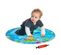 Cat Water Sensory Mat | Cat Water Bed Play Mat,Interactive Toys with Air Pump, Inflatable Pet Supplies Cooling Pad for Baby Kids Outdoor Summer Travel Beach Camping Vacation