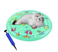 Cat Water Sensory Mat - Cooling Pet Water Activity Mat - Non Slip Water Activity Mat for Young Dogs Cats Indoor and Outdoor