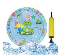 Cat Water Sensory Mat,Water-Filled Cat Mat - Leakproof PVC Thickened Inflatable Cooling Pad with Pump for Dogs Animals Play Home