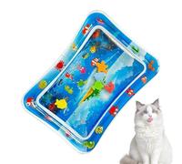 Cat Water Sensory Play Mat - Interactive Toy With Fish, Waterbed Cooling Pad | Play Pad Fun Pet Water PLAY Folding Cooling Folded For
