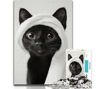 Cat Wearing A Turban 1000 Piece Jigsaw Puzzles for Adults,Help The Brain Exercise Addictive Toys to Cultivate Patience A Work of Art 38x26cm