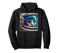 Cat Wearing Spacesuit Space Astronaut Galaxy Spaceship Pullover Hoodie