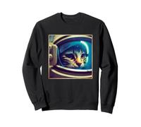 Cat Wearing Spacesuit Space Astronaut Galaxy Spaceship Sweatshirt