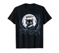 Cat What Murderous Black Cat with Knife Halloween Costume T-Shirt