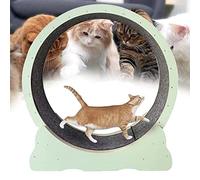 Cat Wheel Exercise Treadmill, Sport Toy, No Gap Anti-Pinch Lose Weight Quiet Hamster with Locking Device, Treadmill Spins Quietly and Smoothly,Black-XL