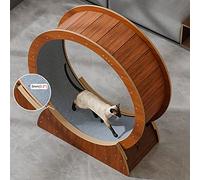 Cat Wheel Exerciser - Anti-Pinch Cat Spinning Wheel, Wooden Cat Running Wheel Ferris Wheel Small Large, Pet-Friendly Cat Treadmill,Inner Diameter-68cm(26.8