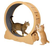 Cat Wheel, Large Cats Exercise Wheel, Indoor Cat Treadmill for Bengal, British Shorthair & Other Active Breeds (L-35inch)