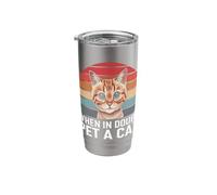 Cat When in Doubt Pet A Cat Stainless Steel Insulated Tumbler