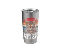 Cat When in Doubt Pet A Cat Stainless Steel Insulated Tumbler