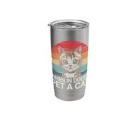 Cat When in Doubt Pet A Cat Stainless Steel Insulated Tumbler