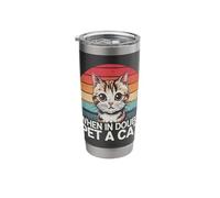 Cat When in Doubt Pet A Cat Stainless Steel Insulated Tumbler