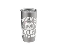 Cat When in Doubt Pet A Cat Stainless Steel Insulated Tumbler