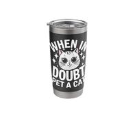 Cat When in Doubt Pet A Cat Stainless Steel Insulated Tumbler