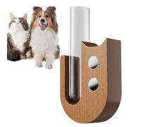 Cat Whisker Collector, Magnetic Fridge Display, Glass, Transparent Glass Coastal Vase, Secure Closure of the Magnet Lid, Pet Memory Keepsake Container, Sentimental Home Decor, Owner Memes