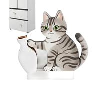 Cat Whisker Holder- Memorial Fridge Magnet Component, 2.36x2.24x0.24 Inch Size Plus Strong Magnetic Design Construction, Keepsake Vase, Fastener | Magnet for Map Notes Home School Classroom