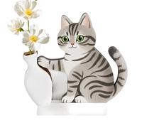 Cat Whisker Keeper - Cute Magnetic Refrigerator Wall Decor,Cat Whisker Keepsake Vase Refrigerator Magnets,for Home Kitchen Office Cabinets Classroom Cubicle School Whiteboard Map