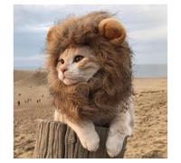 Cat Wig Funny Cute Cat Costume Hat Lion Mane Accessories Dress Up Clothing Festival Party (Brown, Small)