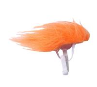 Cat Wig, Orange Small Dog Wig, Cosplay Headwear, 2.95x1.57x0.39 Inches Fun Costume for Stylish Pet Accessory, Travel, Indoor & Outdoor Gatherings, Puppies & Kittens