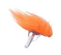 Cat Wig, Orange Small Dog Wig, Pet Headwear Costume Cat Cosplay Decoration for Puppy Kitten Home Indoor Outdoor Travel Festivals Christmas Gathering