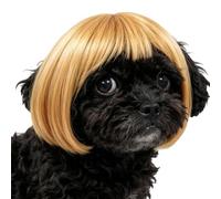 Cat Wigs Bangs Adjustable Human-Style Pet Costume