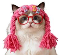 Cat Wigs - Pet Cosplay Costume Set, Kitten Photo Booth Props, Adorable and Comfortable Headwear for Cats and Small Dogs Dress Up Accessories for Parties Dress Up, Costume Accessories, Multi Color