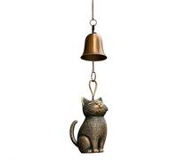 Cat Wind Chime,Cat Garden Decor Outdoor,Cat Statue Themed Gifts,Wind Chimes For Cat Lovers Women Hanging Memorial,Ornaments Windchimes Bell Outside Yard,Home Porch Decorations