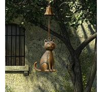 Cat Wind Chime | Cat Memorial Wind Chime | New Unique Cat Garden Decor Outdoor Cat Statue | Outdoor Hanging Windchimes Garden Yard Home Porch Decorations Gift for Cats Lover