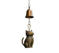 Cat Wind Chime | Hanging Wind Chimes Outside | ADAPTABLE WINDCHIMES DECORATION for for for GARDENS, Yards, Patios, Porches and Pathways DECORATIONS