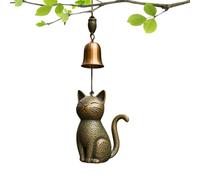 Cat Wind Chime, New Cat Lover Wind Chime, Outdoor Cat Windchime Decor, Unique Cat Garden Decor, Hanging Memorial Windchimes Bell, Handmade Hanging Accessory For Yard Home Balcony