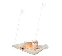 Cat Window Bed - Soft Windowsill Kitten Resting Stand Bed - Space Saving Safety Cat Window Shelves with Removable Mat for Napping