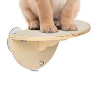 Cat Window Bed - Wooden Kitten Window Perch, 5-Star Wood Shelf With 3 Industrial Suction Cups, Cat Climbing Seat & Bed For Large Cats And Kittens